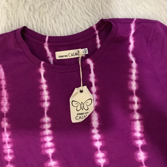 Johnny was women’s soft purple tie dye t shirt size xs - Picture 3 of 6